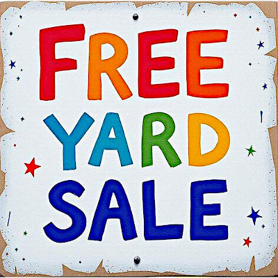 Upcoming Events - FREE Yard Sale!
