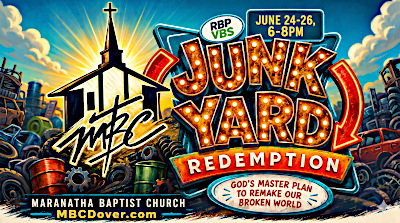 Junk Yard VBS - June 24-26th - 6-8:00 pm